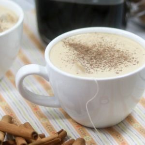 This Paleo and Whole30 Chai Spice Latte combines all the flavors of chai tea with freshly brewed coffee and a touch of creamy coconut milk to start your day off right. Sprinkle it with cinnamon for an extra little kick and a drool-worthy pic. Dairy free and vegan.