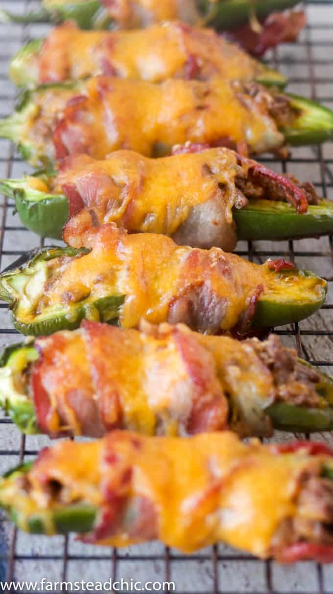  With only ONE net carb and 18g fat, these cheesy bacon-wrapped Low Carb, Keto Jalapeño Poppers are a keto-dieter's dream. They require only 8 ingredients and half an hour. Gluten-free, grain-free with a dairy-free, Whole30 and Paleo option too! The perfect finger food or appetizer!