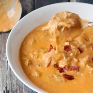 Keto Buffalo Chicken Bacon Soup
