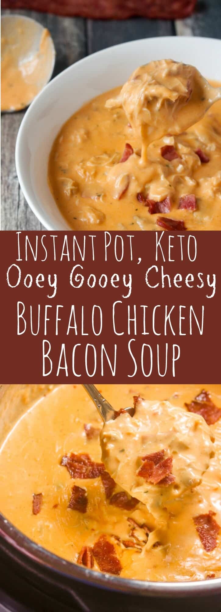 Keto Buffalo Chicken Bacon Soup