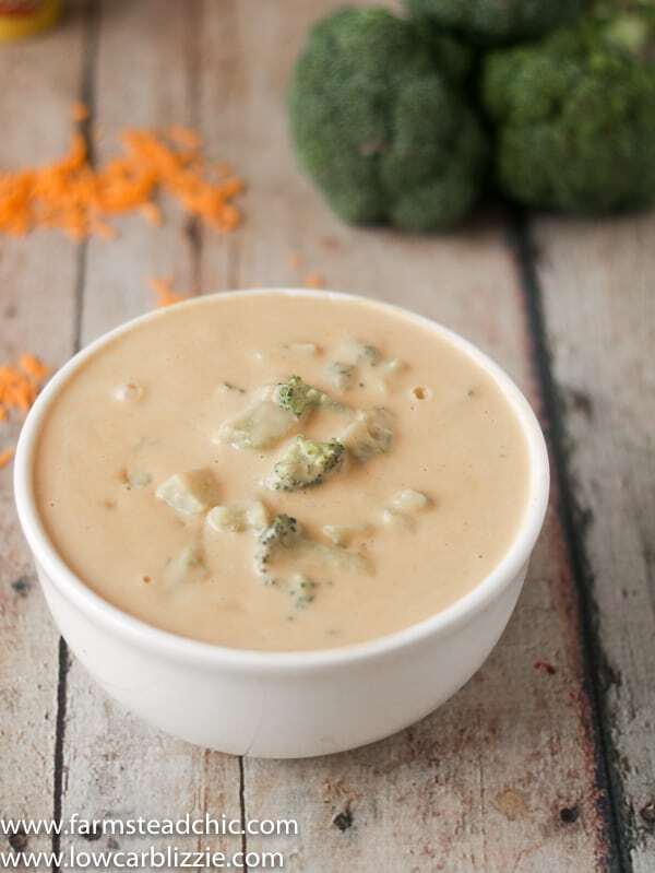 low carb, keto broccoli cheese soup