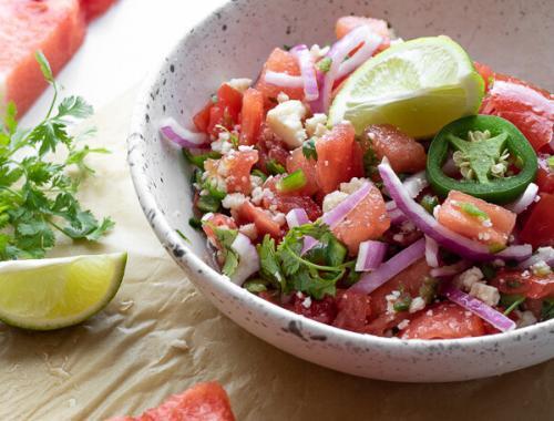 Spicy Watermelon Summer Salad