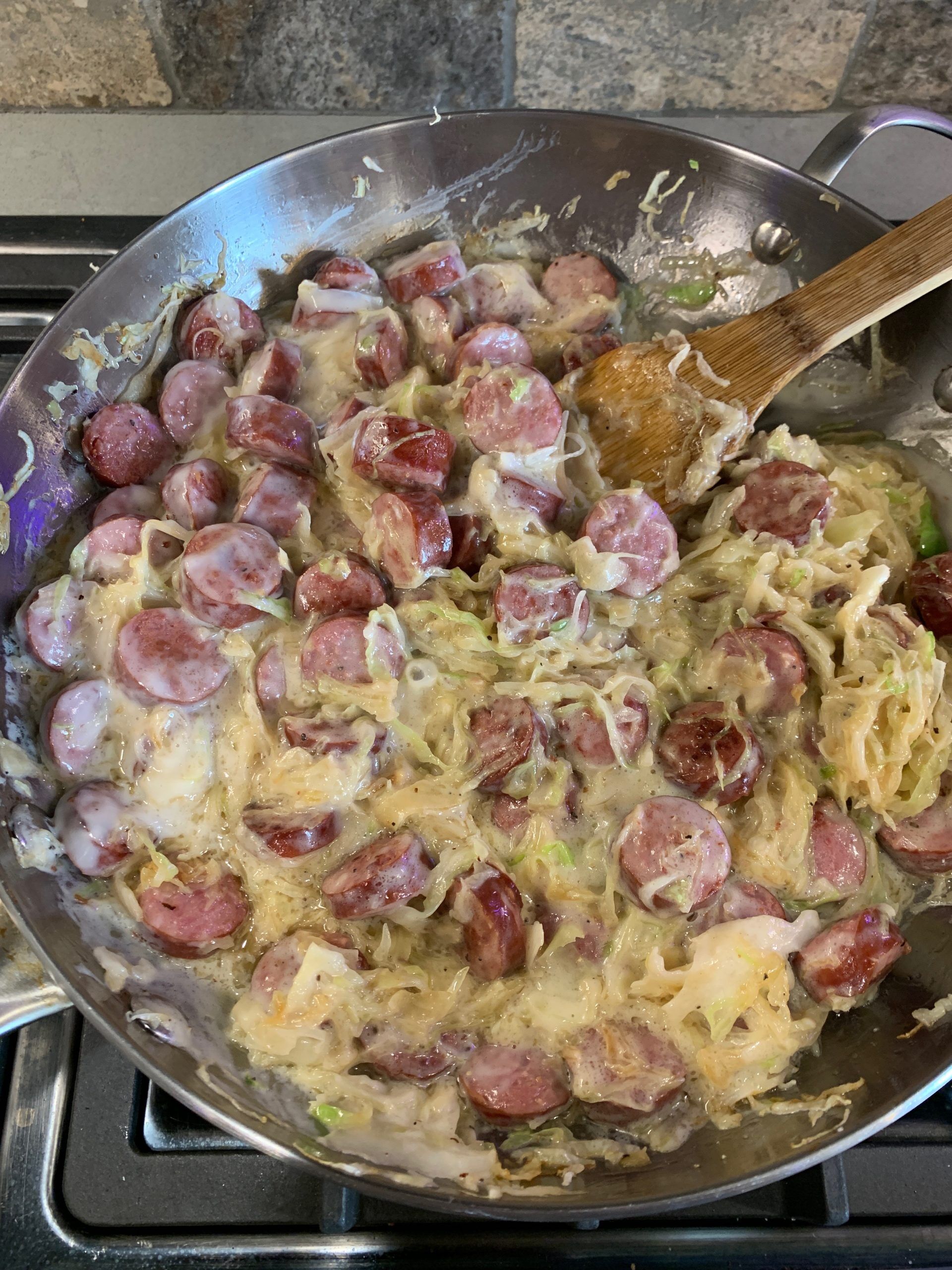 Low Carb, Keto Sausage Alfredo