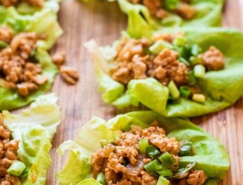 easy chicken lettuce wraps recipe - pf Chang's chicken lettuce wraps