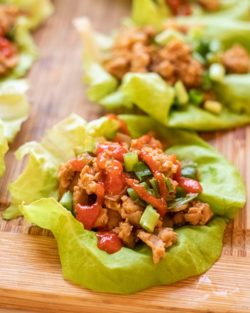 easy chicken lettuce wraps recipe - pf Chang's chicken lettuce wraps